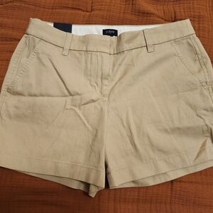 J. Crew Factory Women's Beige Chino Shorts Size 6